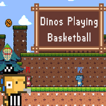 Dinos Playing Basketball